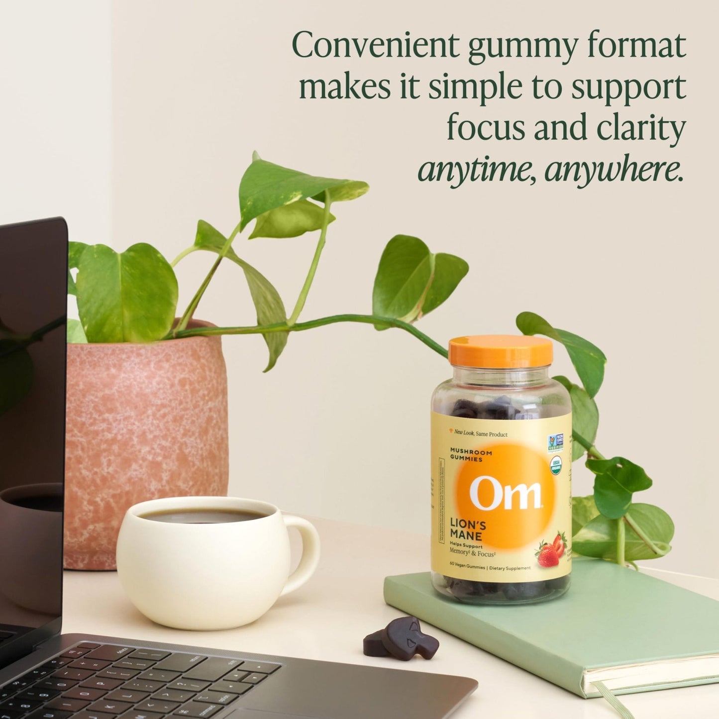 OM MUSHROOM SUPERFOOD Master Blend Mushroom Gummies – Organic 10-Mushroom Complex with Ashwagandha – Supports Immunity, Gut Health & Stress Relief – Mixed Berry Flavor – 28 Servings, 56 Count. - PrimeBioHealth - canada supplements