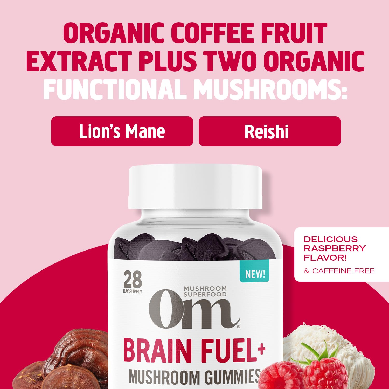 OM MUSHROOM SUPERFOOD Master Blend Mushroom Gummies – Organic 10-Mushroom Complex with Ashwagandha – Supports Immunity, Gut Health & Stress Relief – Mixed Berry Flavor – 28 Servings, 56 Count. - PrimeBioHealth - canada supplements