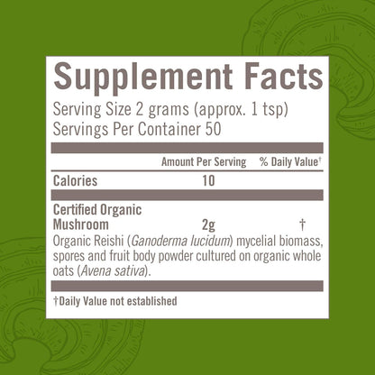 Om Mushroom Superfood Reishi Organic Mushroom Powder, 100 Servings, Organic Adaptogen Powder for Stress Relief and Immune Health - PrimeBioHealth - canada supplements
