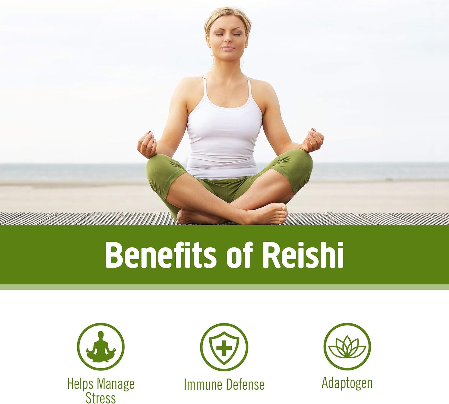 Om Mushroom Superfood Reishi Organic Mushroom Powder, 100 Servings, Organic Adaptogen Powder for Stress Relief and Immune Health - PrimeBioHealth - canada supplements