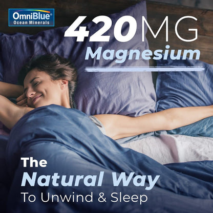 OmniBlue Ocean Minerals - 70+ Trace Minerals & Liquid Magnesium - Potassium, Chloride- Low Sodium - Natural Support for Sleep, Digestion, Regularity, Hydration & Electrolyte Balance (2 oz) - PrimeBioHealth - canada supplements