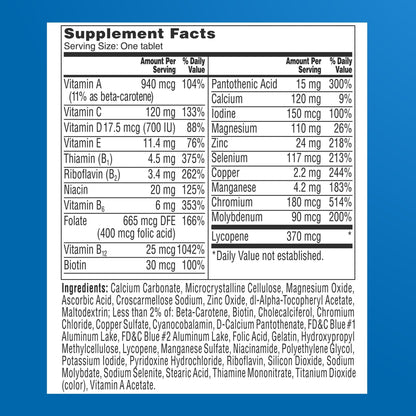 One A Day Men’s 50+ Healthy Advantage Multivitamin, Multivitamin for Men with Vitamins A, C, E, B6, B12, Calcium and Vitamin D, Tablet, 200 Count (Pack of 1) - PrimeBioHealth - canada supplements