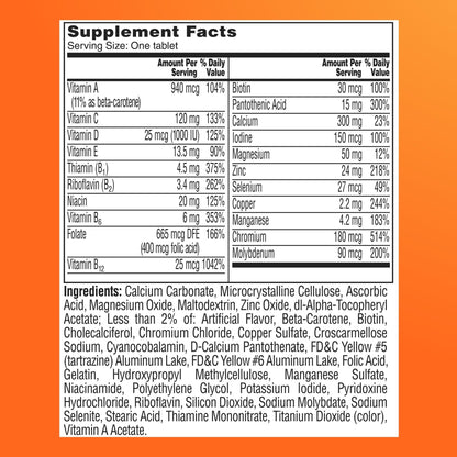 One A Day Multivitamin for Women 50 and Over Tablets, Womens Multivitamin 50 plus with Vitamins D, C, E, Zinc & Biotin, Daily Vitamins - PrimeBioHealth - canada supplements