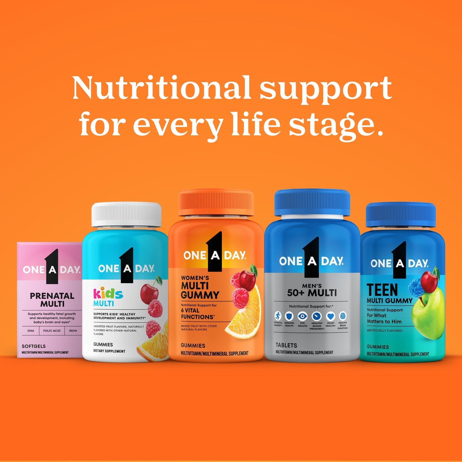One A Day Multivitamin for Women- Daily Vitamins for Woman with Biotin, Calcium, Folic Acid, Iron & Zinc, Complete Women’s Vitamins - PrimeBioHealth - canada supplements