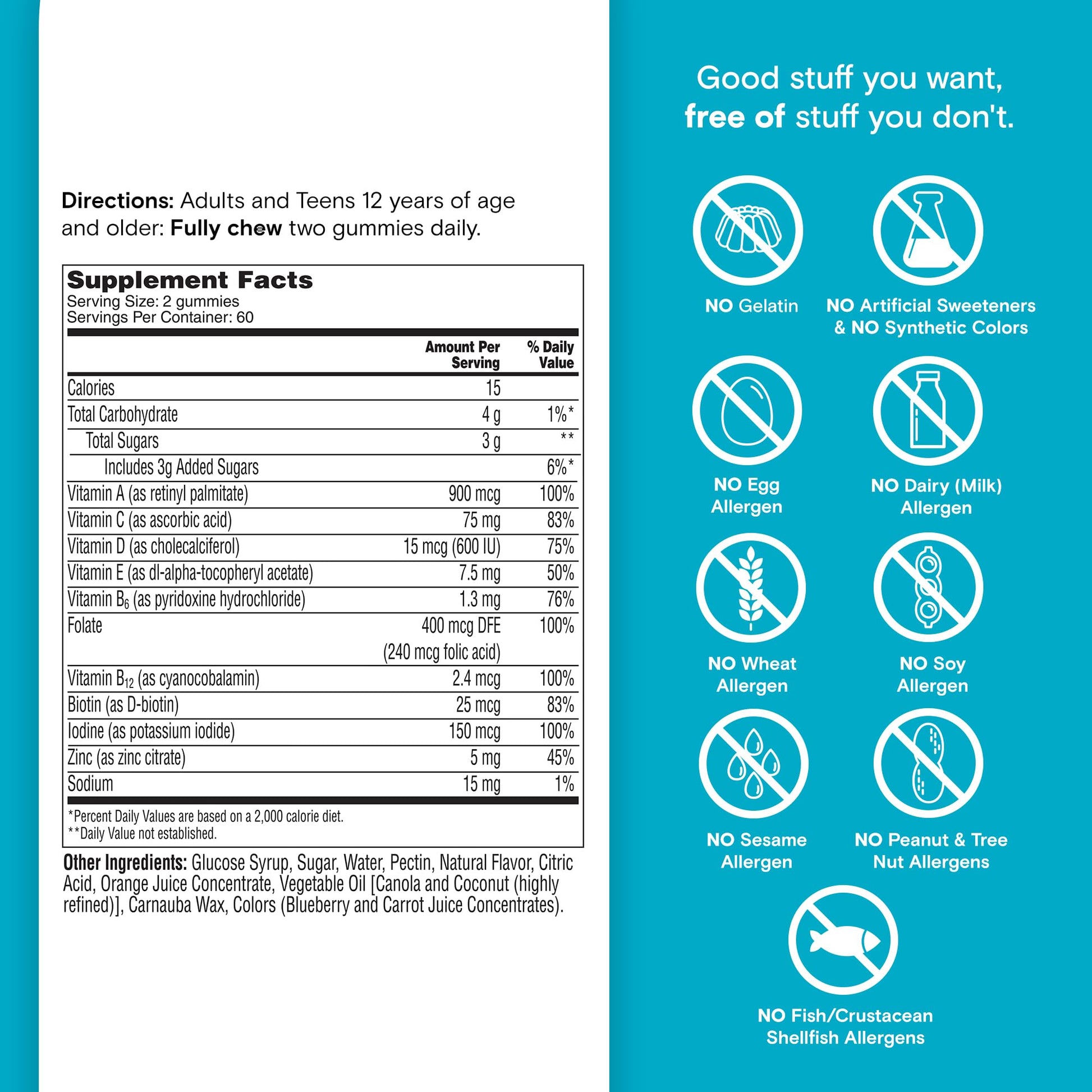 One A Day Teen Boy’s Daily Essentials Multivitamin Gummies, Teen Boy Vitamins with Vitamin C, Vitamin D, Bone Health, Immune Health - PrimeBioHealth - canada supplements