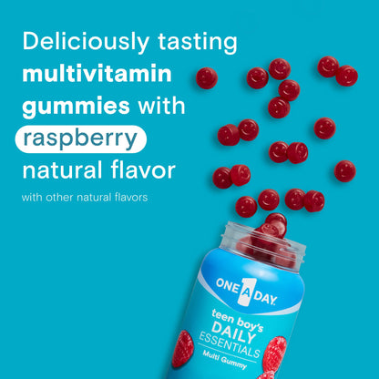 One A Day Teen Boy’s Daily Essentials Multivitamin Gummies, Teen Boy Vitamins with Vitamin C, Vitamin D, Bone Health, Immune Health - PrimeBioHealth - canada supplements