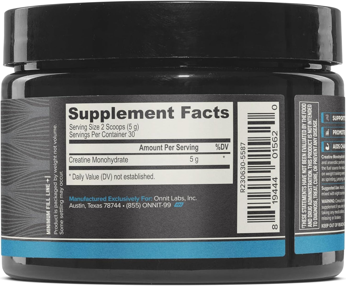ONNIT Creatine Monohydrate Powder, IGEN(TM) Non-GMO Tested 5g Premium Creatine for Muscle Strength, Power and Lean Mass, Supports Brain Health - PrimeBioHealth - canada supplements