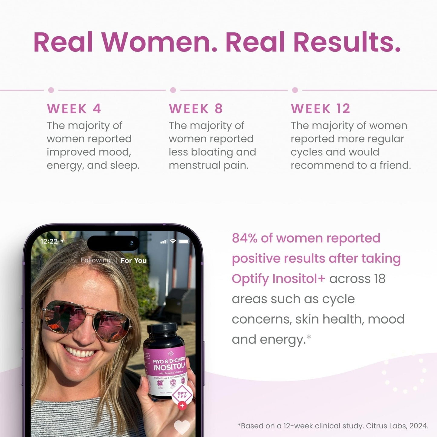 Optify Myo-Inositol & D-Chiro Inositol Supplement for Women – 40:1 Ratio Plus Folate and Vitamin D – Support Healthy Hormonal Balance - PrimeBioHealth - canada supplements