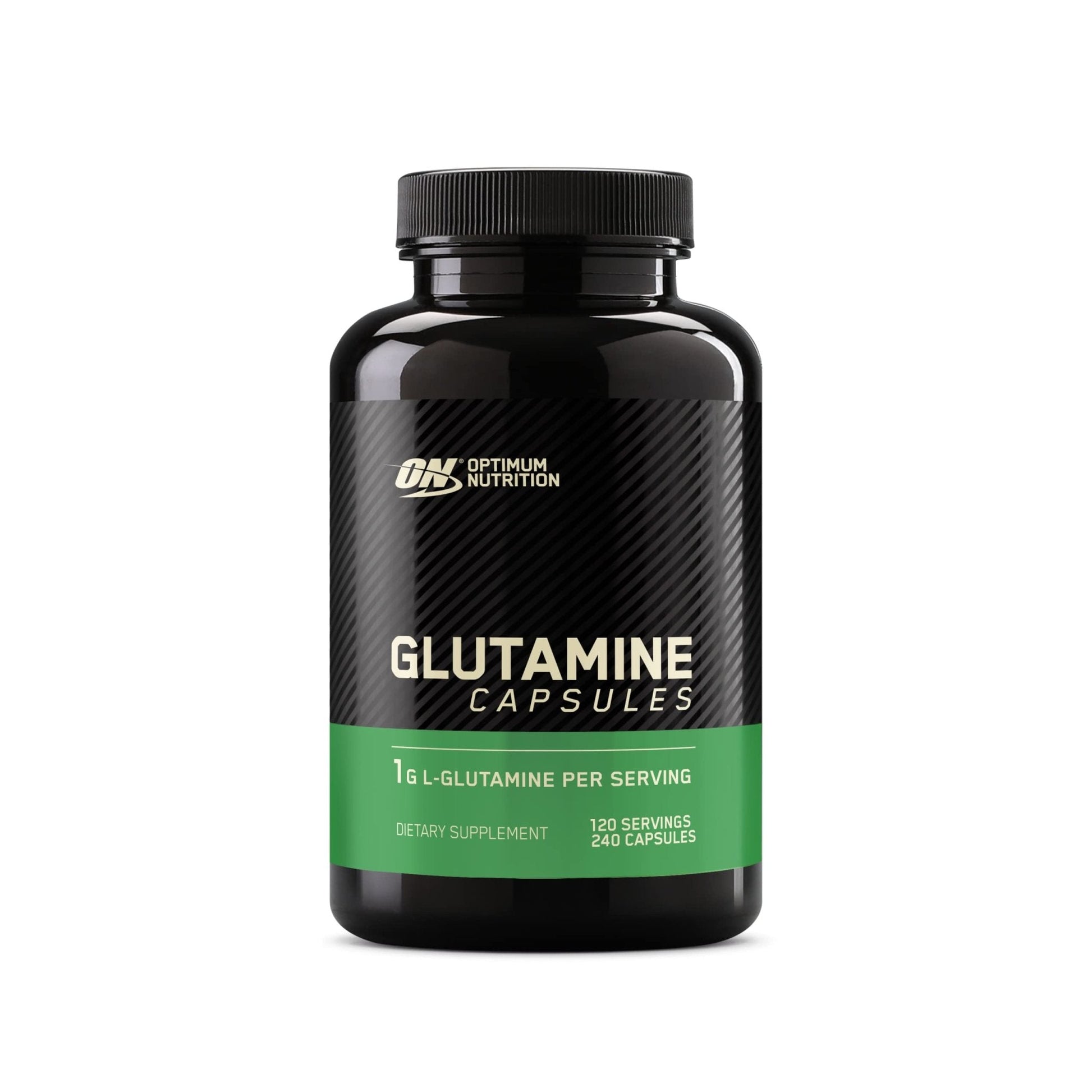 Optimum Nutrition L-Glutamine Muscle Recovery Capsules, 1000mg, 240 Count (Package May Vary) - PrimeBioHealth - canada supplements