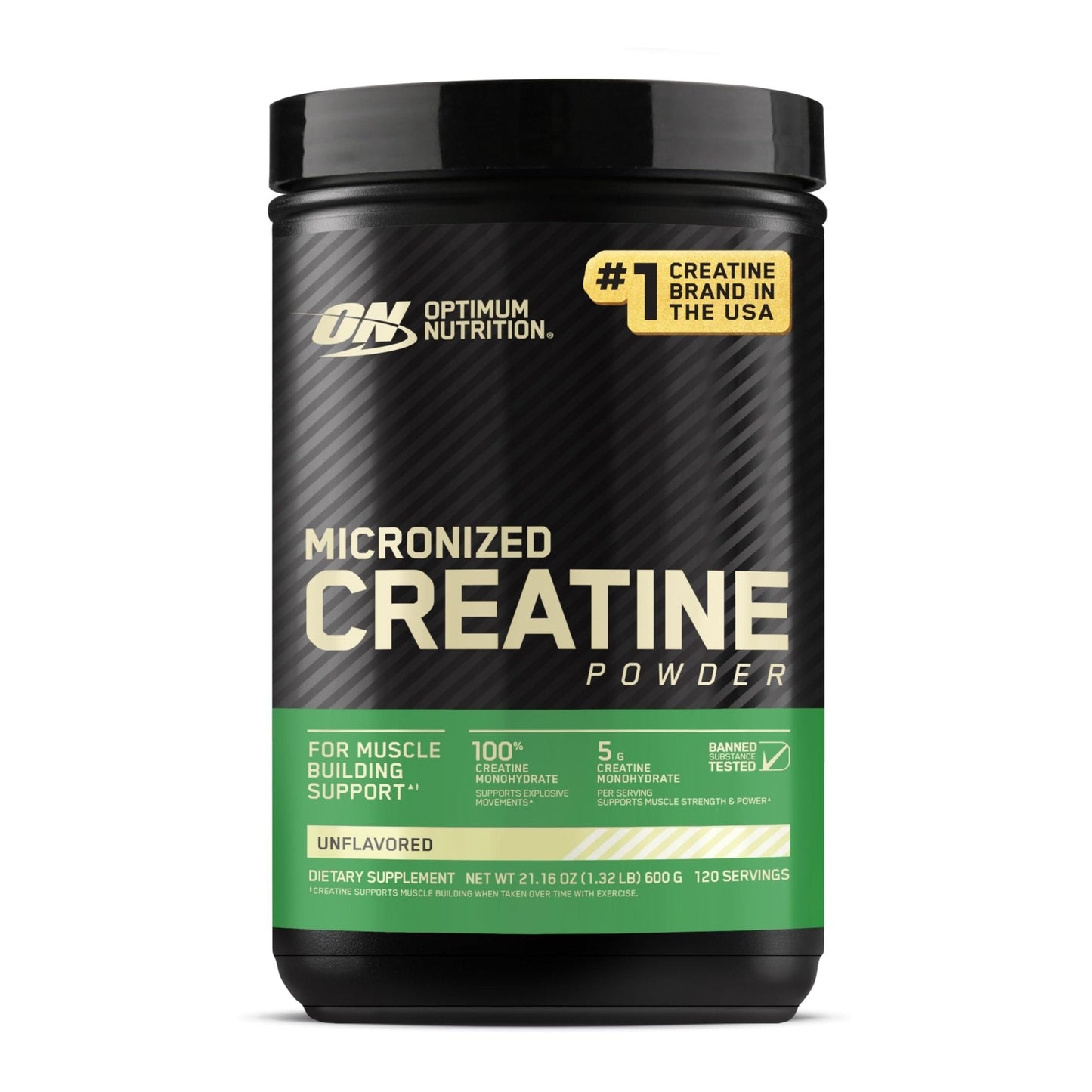 Optimum Nutrition Micronized Creatine Monohydrate Powder, Unflavored, 120 Servings, 600 Grams (Packaging May Vary) - PrimeBioHealth - canada supplements