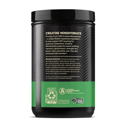 Optimum Nutrition Micronized Creatine Monohydrate Powder, Unflavored, 120 Servings, 600 Grams (Packaging May Vary) - PrimeBioHealth - canada supplements