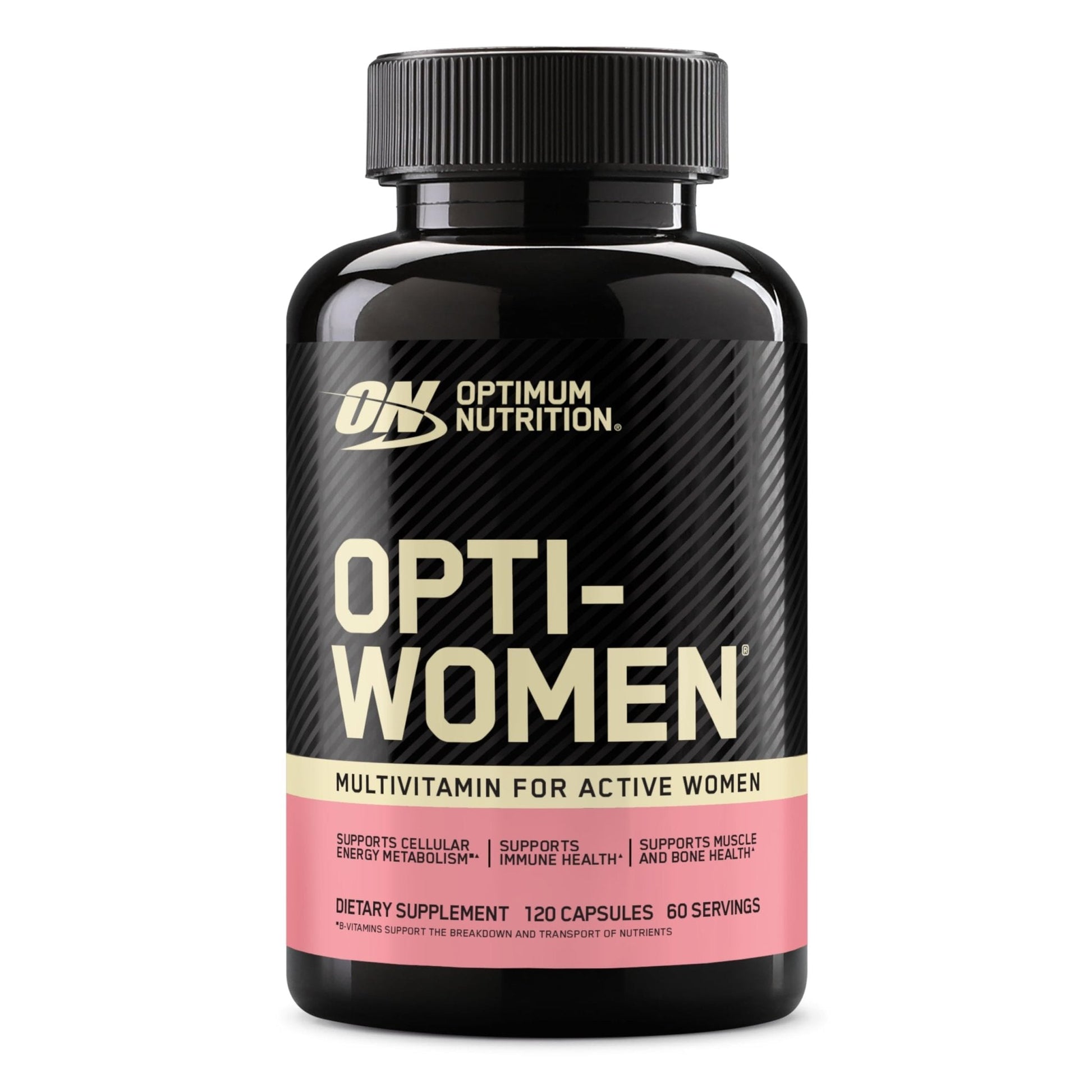 Optimum Nutrition Opti-Women, Vitamin C, Zinc and Vitamin D for Immune Support Womens Daily Multivitamin Supplement with Iron, Capsules, 120 Count - PrimeBioHealth - canada supplements