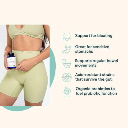Ora Organic Probiotics with Prebiotics for Digestive Health 16 Billion CFU - Trust Your Gut - Strains - Acidophilus Lactobacillus Breve Bifidum Lactis - PrimeBioHealth - canada supplements