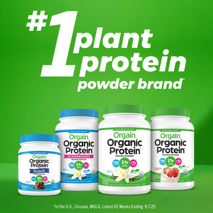 Orgain Organic Simple Vegan Protein Powder, Peanut Butter - 20g Plant Based Protein, With less Ingredients, No Artificial Sweeteners, Gluten Free, No Dairy or Lactose, 1.25 lb (Packaging May Vary) - PrimeBioHealth - canada supplements
