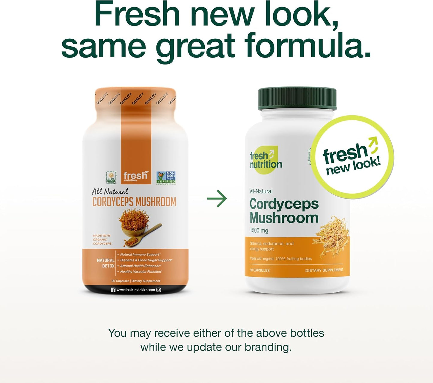 Organic Cordyceps Capsules (Cordyceps Sinensis Mushroom Extract)- 1500mg Per Serving - Energy & Stamina Support - Rich in Alpha Glucan - Vegan, Non GMO, Gluten-Free - 90 Capsules - PrimeBioHealth - canada supplements