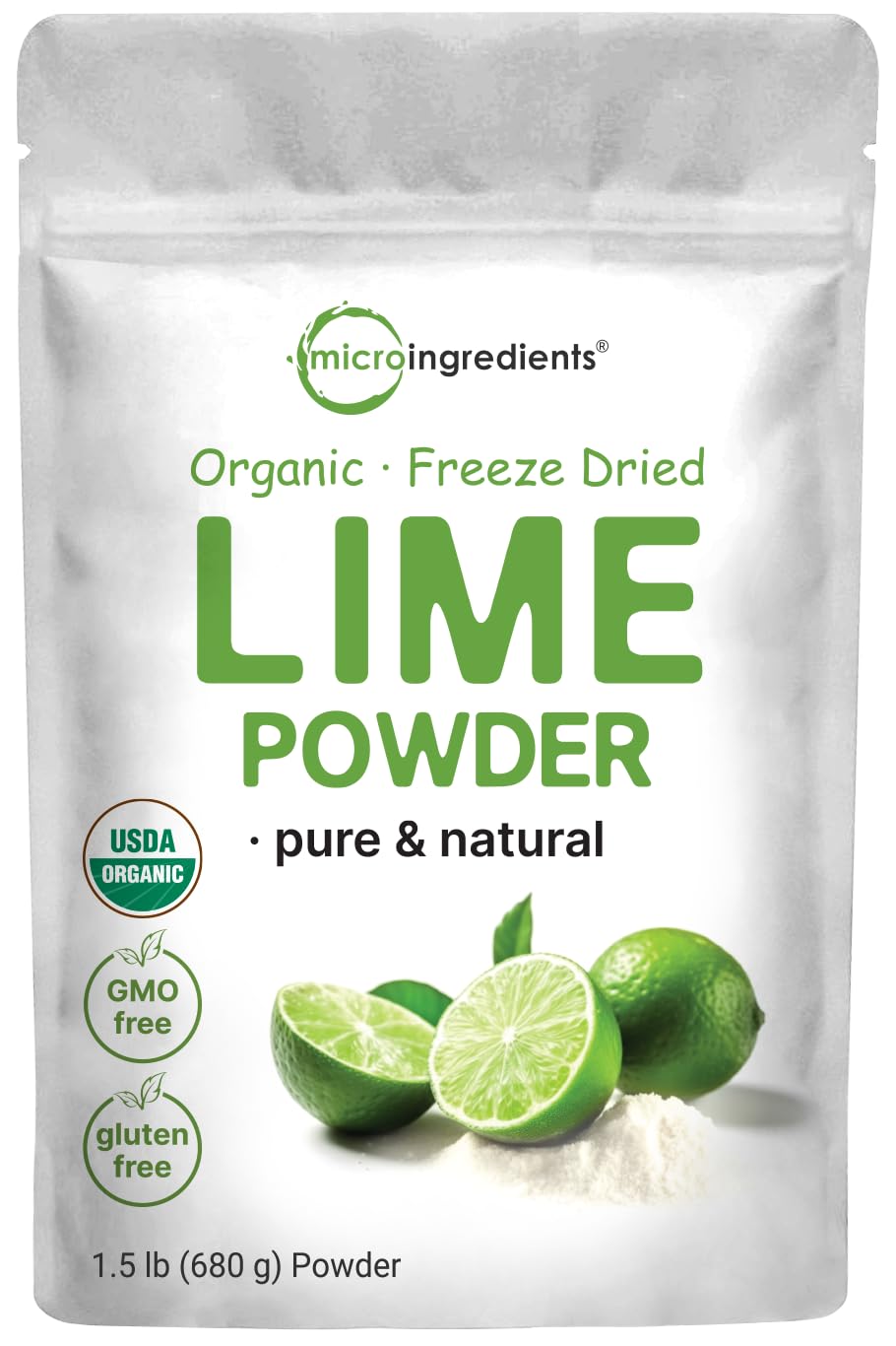 Organic Freeze-Dried Lime Powder, 1.5lbs | Raw Lime Juice Flavor, Sugar Free Drink Mix, Rich in Vitamin C | Water Flavor Enhancer, Great for Beverages & Smoothies | Additive Free, Non-GMO - PrimeBioHealth - canada supplements