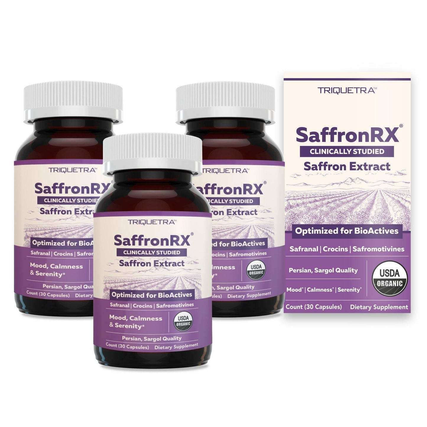 Organic Saffron Extract: Optimized Extract with Safromotivines, Safranal, and Crocins – Clinically Studied | Premium Persian Sargol Quality | Supports Mood, Calmness, and Relaxation – 30 Servings - PrimeBioHealth - canada supplements
