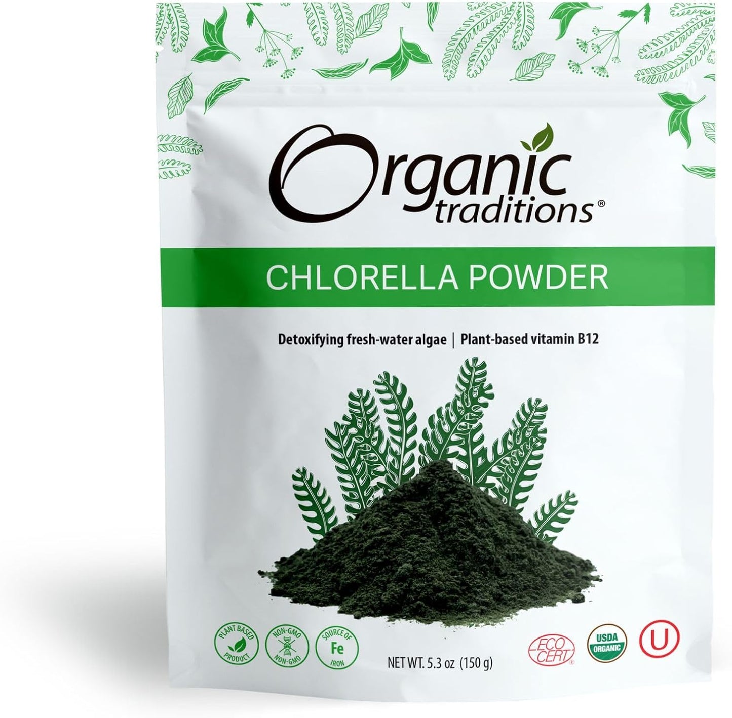Organic Spirulina & Chlorella Superfood Powder, Vegan, Non-GMO - PrimeBioHealth - canada supplements