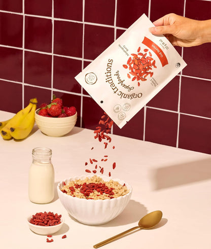 Organic Traditions Goji Berries, Organic Dried Whole Superfruit, Naturally Sweet Berry Flavor With Vitamins, Minerals And Antioxidants, Superfood and Snack For Tea,And Everyday Recipes, 227g / 8oz - PrimeBioHealth - canada supplements
