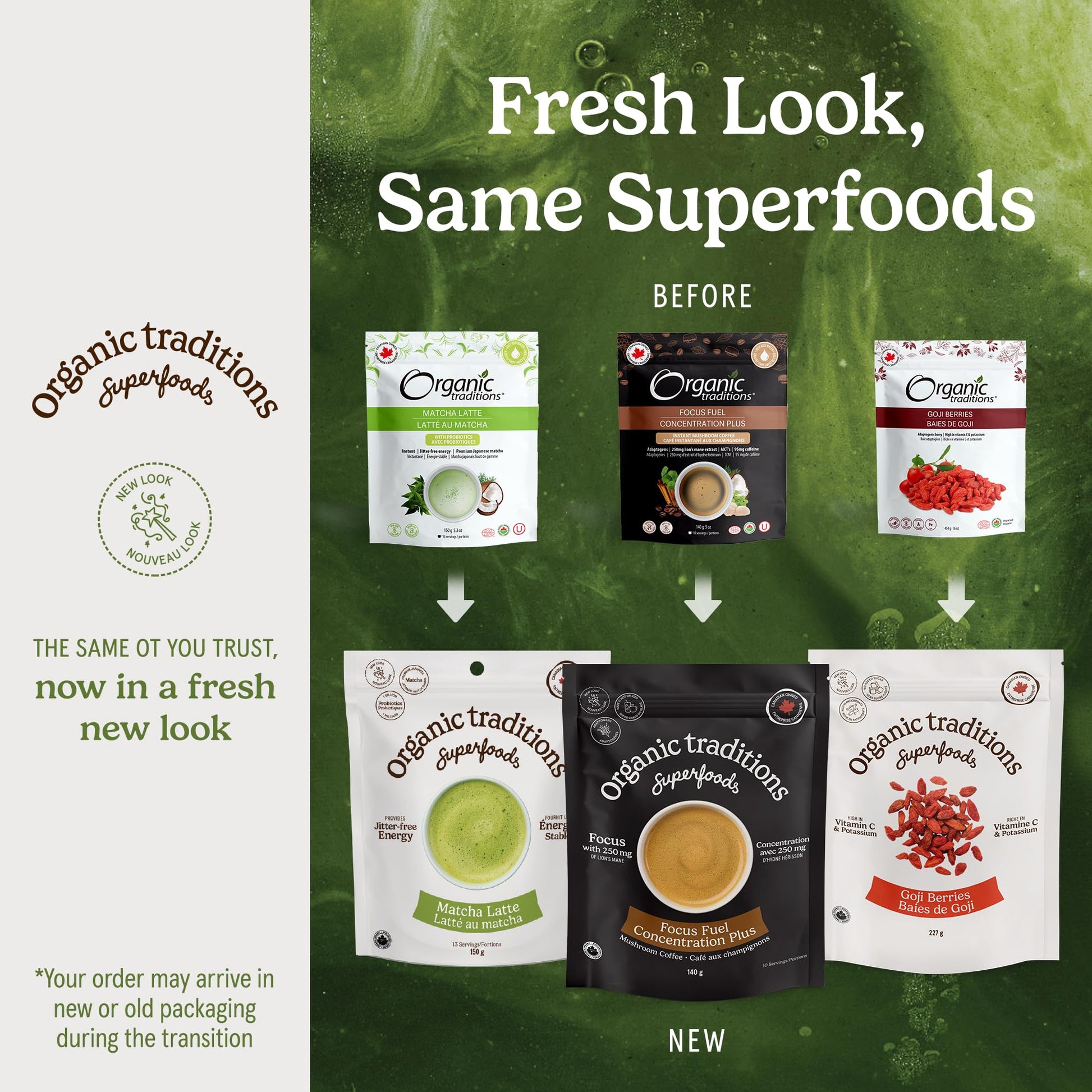 Organic Traditions Lavender Latte Calming Drink Mix, Caffeine Free Latte Blend with Lavender Powder, Tart Cherry, Probiotics, Reishi, and Ashwandha, Evening Beverage for Gentle Wind Down, 150g / 5.3oz - PrimeBioHealth - canada supplements