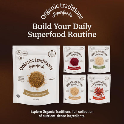 Organic Traditions Lion’s Mane Powder, Organic Full Spectrum Mushroom Powder, 2000 mg Serving for Smoothies, Wellness Drinks, Versatile Superfood Ingredient, Daily Wellness Routines, 228g / 8oz - PrimeBioHealth - canada supplements