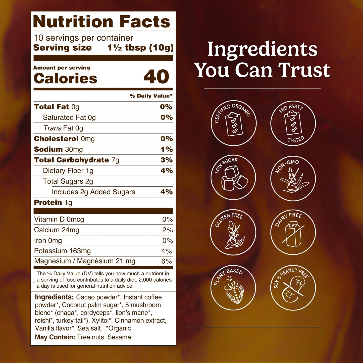 Organic Traditions Mind Fuel Instant Mushroom Coffee Alternative, Caffeine Free Lion’s Mane and Maca Herbal Drink with Dandelion, Chicory, Roasted Grain Blend, Natural Focus Support, 140g / 5oz - PrimeBioHealth - canada supplements