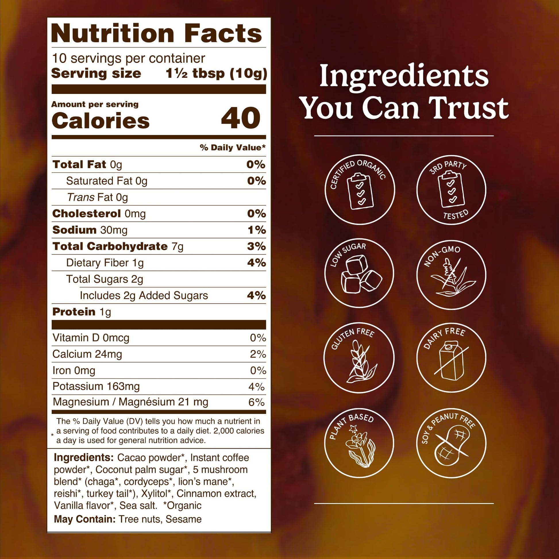 Organic Traditions Mind Fuel Instant Mushroom Coffee Alternative, Caffeine Free Lion’s Mane and Maca Herbal Drink with Dandelion, Chicory, Roasted Grain Blend, Natural Focus Support, 140g / 5oz - PrimeBioHealth - canada supplements
