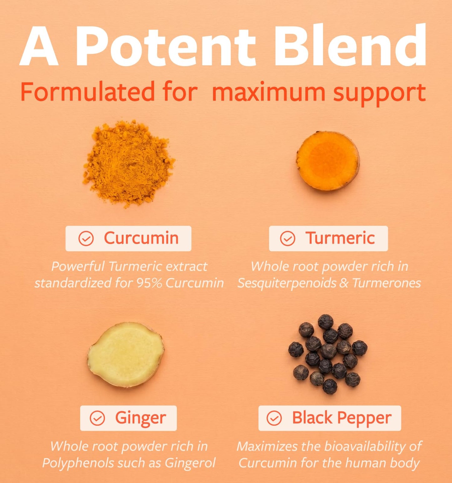Organic Turmeric Ginger Black Pepper Supplement - High Potency Organic Turmeric Curcumin Capsules with Ginger & Black Pepper for Enhanced Benefits and Absorption - Vegan & Non-GMO (2 Month Supply) - PrimeBioHealth - canada supplements