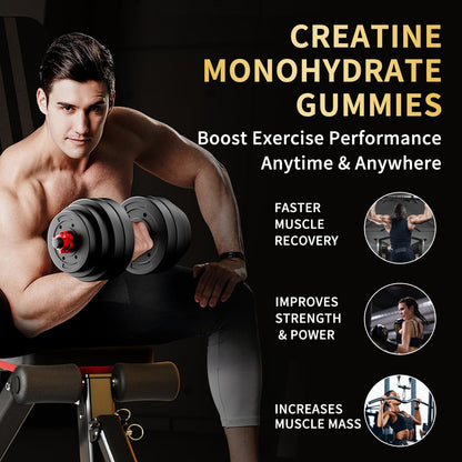 OUYIYUA Creatine Monohydrate Gummies 5000mg for Men & Women - Sugar Free Pre-Workout Supplement, Chewables for Muscle Strength, Muscle Builder - PrimeBioHealth - canada supplements