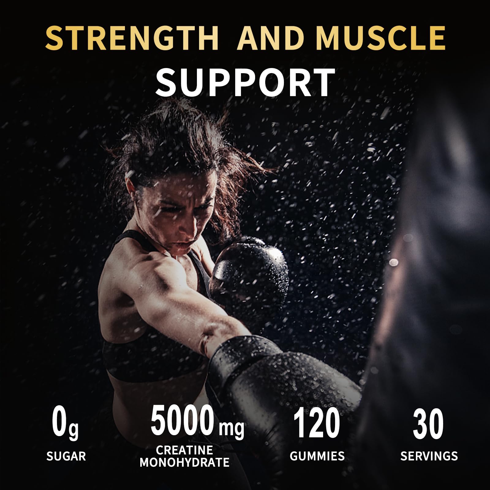 OUYIYUA Creatine Monohydrate Gummies 5000mg for Men & Women - Sugar Free Pre-Workout Supplement, Chewables for Muscle Strength, Muscle Builder, Energy Boost, - PrimeBioHealth - canada supplements