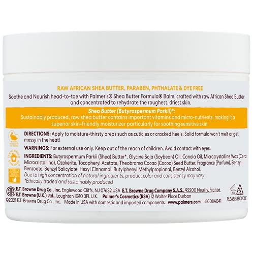 Palmer's Shea Butter Formula Raw African Shea Butter Balm, Nourishing Body Moisturizer - PrimeBioHealth - canada supplements