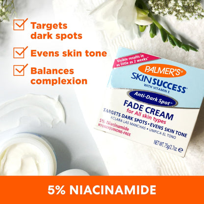 Palmer's Skin Success Anti-Dark Spot Fade Cream with Vitamin E and Niacinamide, for All Skin Types 2.7 Ounce - PrimeBioHealth - canada supplements