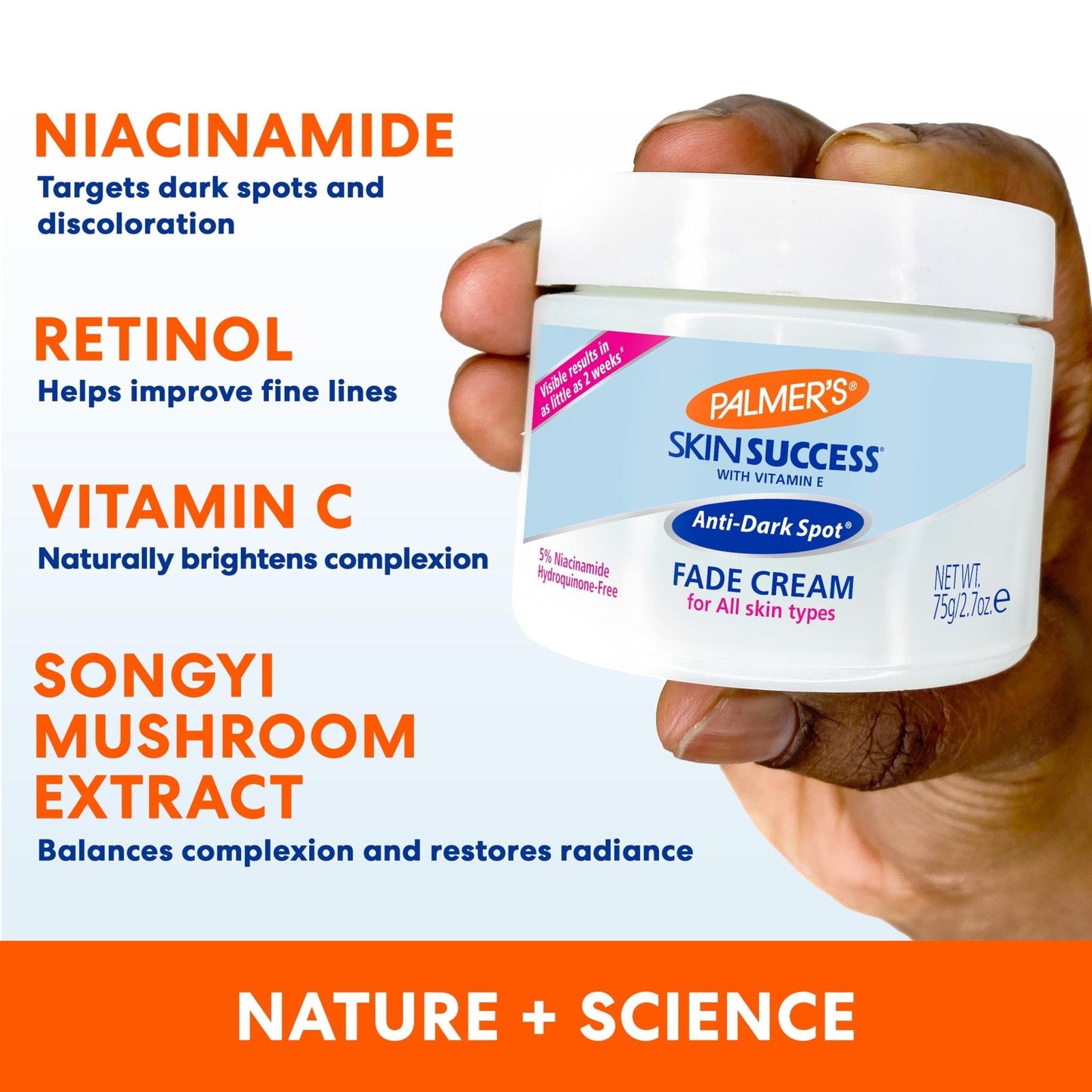 Palmer's Skin Success Anti-Dark Spot Fade Cream with Vitamin E and Niacinamide, for All Skin Types 2.7 Ounce - PrimeBioHealth - canada supplements
