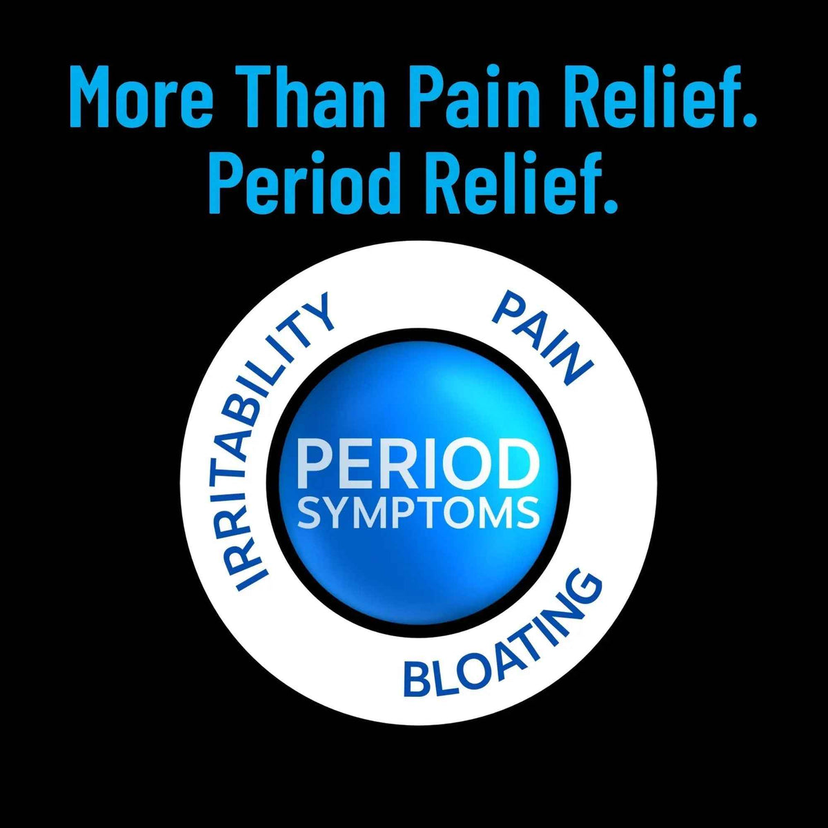 Pamprin Multi-Symptom Formula, with Acetaminophen, Menstrual Period Symptoms Relief, 20 Caplets (Pack of 3)