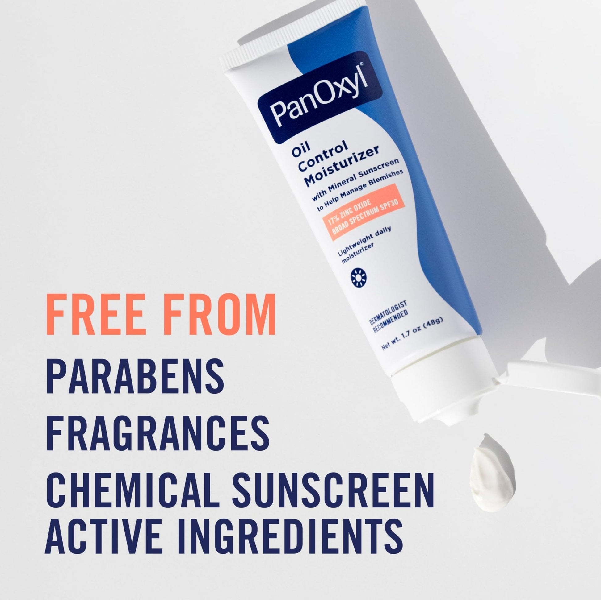 PanOxyl AM Oil Control Moisturizer, NEW Sheer Formula, Absorbs Excess Oil and Reduces Shine, with Mineral Sunscreen for Acne Prone and Oily Skin - SPF 30-1.7 oz - PrimeBioHealth - canada supplements