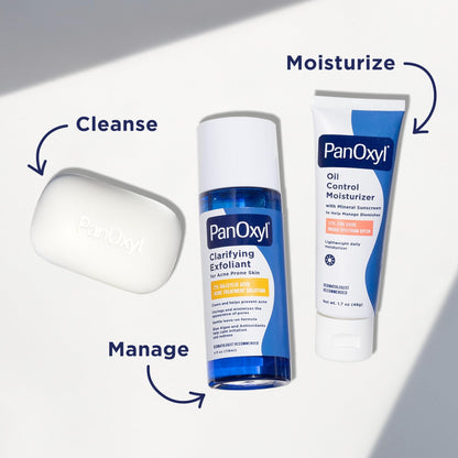 PanOxyl Clarifying Exfoliant with 2% Salicylic Acid, BHA Liquid Exfoliant for Face, Unclogs, Minimizes Appearance of Pores - PrimeBioHealth - canada supplements