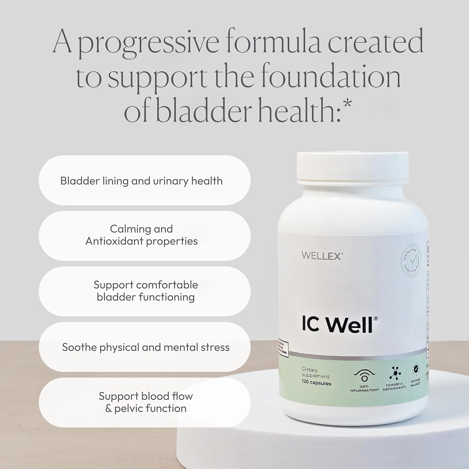 Papillex IC Well | Bladder Comfort & Urinary Wellness Support Supplement | NAG, Chondroitin & Quercetin for Urinary Comfort, Frequency & Sleep Support | 30-Day Formula - PrimeBioHealth - canada supplements