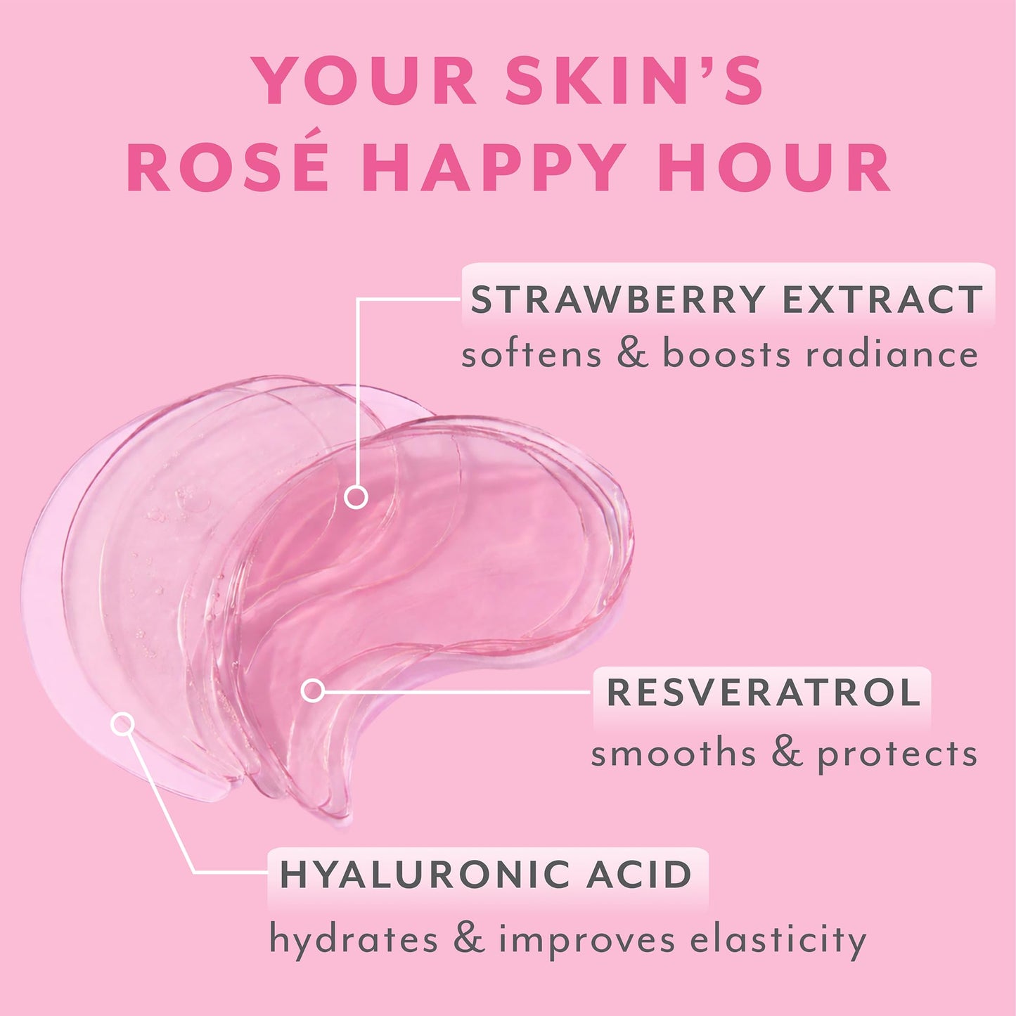 Patchology Serve Chilled Rosé Hydrating Under Eye Patches – Hyaluronic Acid & Antioxidant-Infused Eye Masks to Reduce Dark Circles - PrimeBioHealth - canada supplements