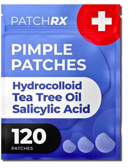 PatchRx Salicylic Pimple Patches (120 Pack), Salicylic Acid Acne Patches with Tea Tree Oil - PrimeBioHealth - canada supplements