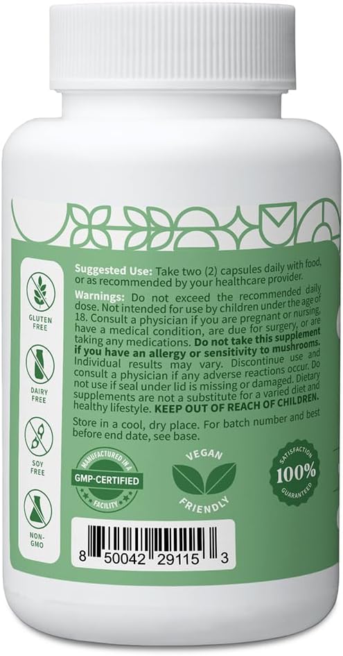 Pattern Wellness Cognitive Complex Supplement – Supports Brain Health & Mental Clarity – with Lion’s Mane, Bacopa & B Vitamins – 60 Vegetarian Capsules - PrimeBioHealth - canada supplements