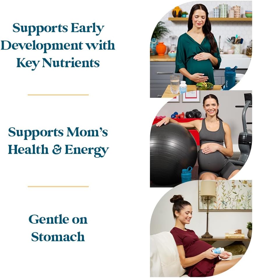Pattern Wellness Prenatal Complex for Women – Prenatal Vitamin with DHA, Folate, Iron, Probiotics & Biotin – Support from Preconception to Postpartum - 90 Capsules - PrimeBioHealth - canada supplements
