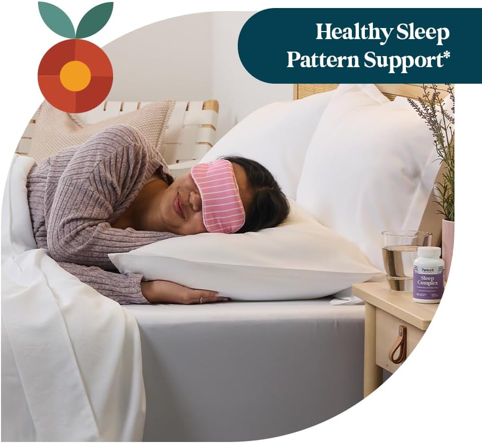 Pattern Wellness Sleep Complex – Supports Relaxation & Healthy Sleep Patterns – with Melatonin, L-Theanine & Magnesium – 30 Vegan Capsules - PrimeBioHealth - canada supplements