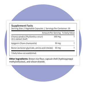 Pattern Wellness Stone Care Complex – Supports Healthy Kidney & Urinary Function – with Chanca Piedra, Chamomile Extract & Boron – 3rd Party Lab Tested – Vegan, Non-GMO - 60 Capsules - PrimeBioHealth - canada supplements