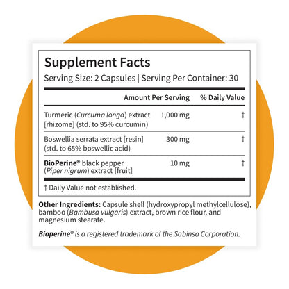Pattern Wellness Turmeric Curcumin Supplement – 60 Capsules | 95% Curcuminoids with BioPerine® Black Pepper – Supports Joint, Cognitive & Immune Health – Non-GMO, Gluten Free - PrimeBioHealth - canada supplements