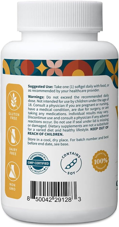 Pattern Wellness Vitamin E 400 IU – Supports Antioxidant, Immune & Cellular Health – 90 Softgels, 3rd Party Lab Tested - PrimeBioHealth - canada supplements