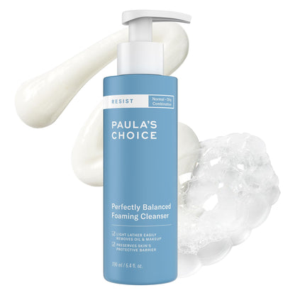 Paula's Choice RESIST Perfectly Balanced Foaming Facial Cleanser, Face Cleanser with Hyaluronic Acid & Aloe, Anti-Aging Face Wash - PrimeBioHealth - canada supplements