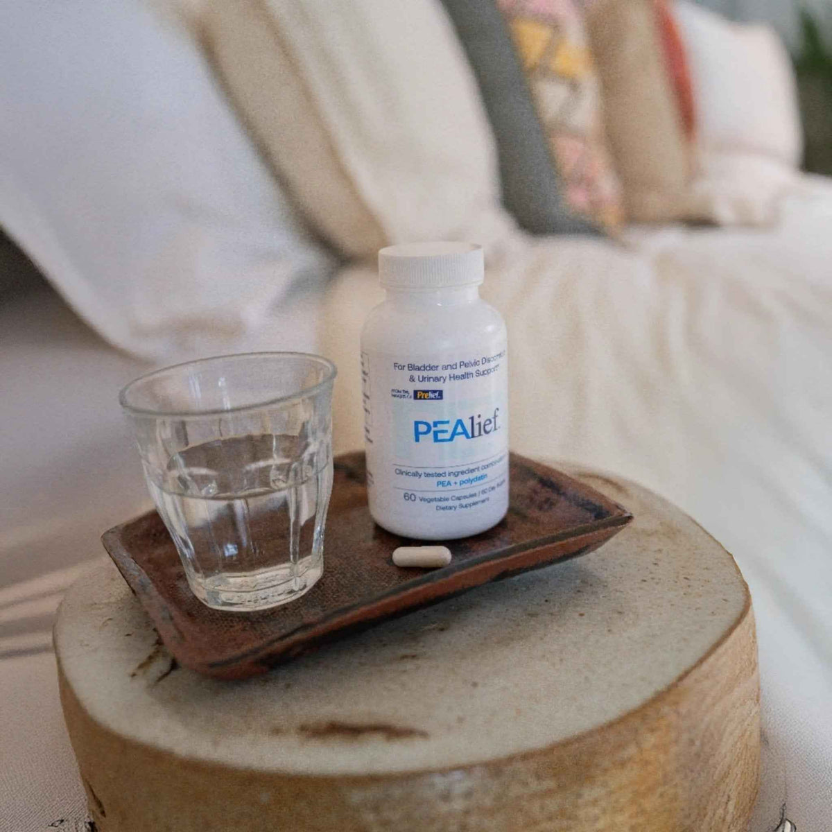 PEAlief Pea + Polydatin – New Bladder & Urinary Comfort Support with Clinically Tested Ingredient Combination — One Pill Per Day, 60 Day Supply
