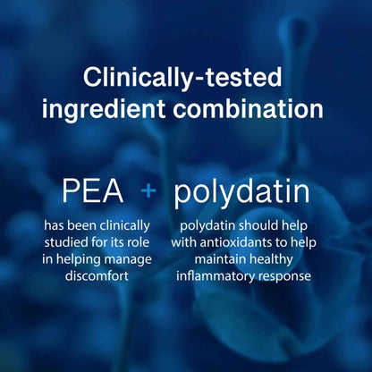 PEAlief Pea + Polydatin – New Bladder & Urinary Comfort Support with Clinically Tested Ingredient Combination — One Pill Per Day, 60 Day Supply