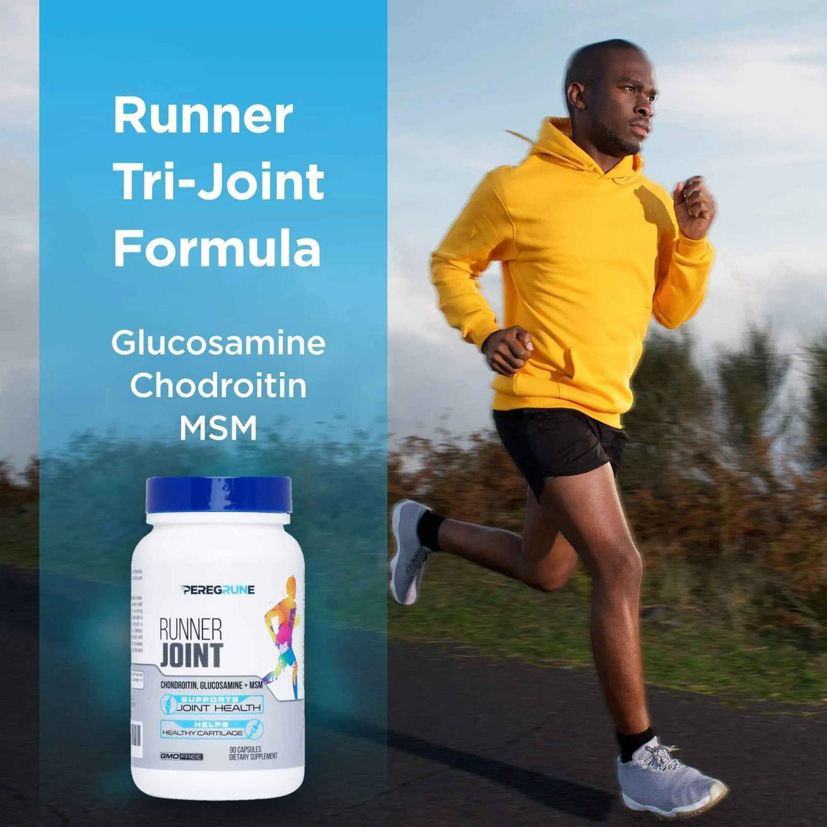 PEREGRUNE Runner Multivitamin & Joint Support Supplement | Antioxidants, Complete B-Complex & Probiotics to Support Energy