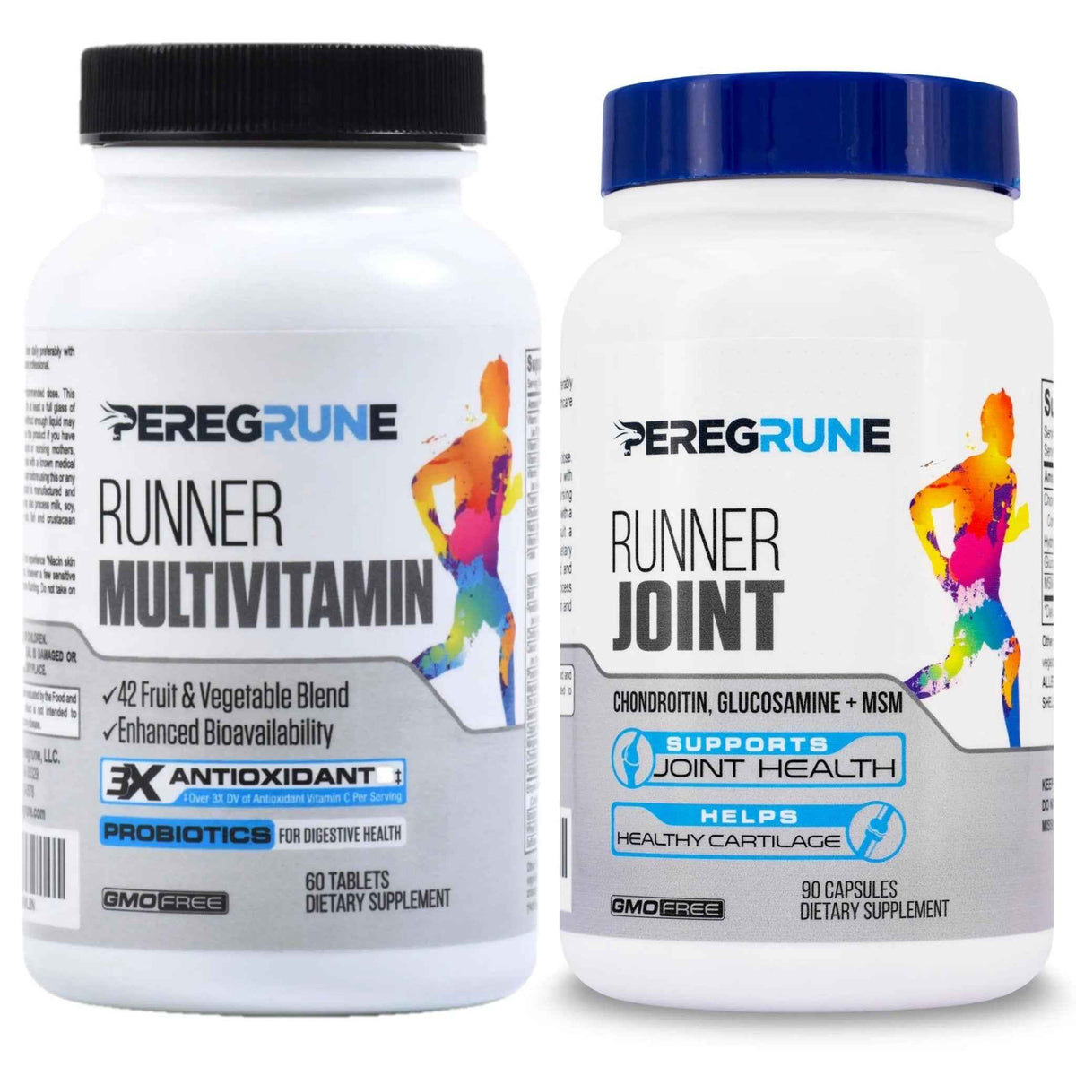 PEREGRUNE Runner Multivitamin & Joint Support Supplement | Antioxidants, Complete B-Complex & Probiotics to Support Energy